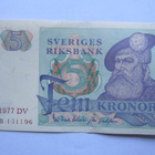 Ruotsi 5 kruunua 1977 - pikkukuva 1