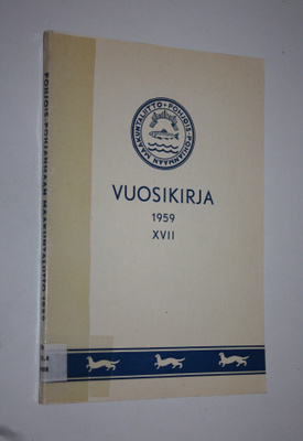Vuosikirja 1959 XVII