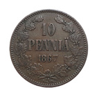 10 Penniä 1867 - Variantti 1.4 !? - pikkukuva 1
