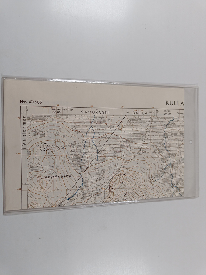 Topografinen kartta 1:20 000, N:o 4713 03 : Kullavaara