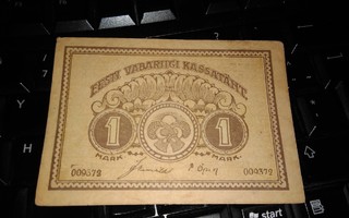 Eesti Viro Estonia 1 Mark 1919 VF
