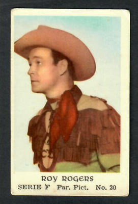 Keräilykuva - Roy Rogers - Serie F No. 20 Par.Pict.