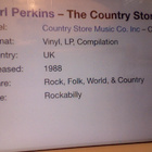 CARL PERKINS :: THE COUNTRY STORE COLLECTION :: VINYYLI LP - pikkukuva 4