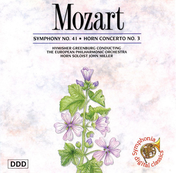 Mozart • Symphony No 41 / Horn Concerto No. 3 "Jupiter" CD