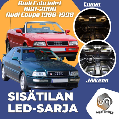 Audi Cabriolet (8G) Sisätilan LED-sarja 9-osainen