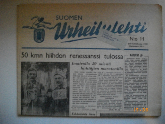 Suomen Urheilulehti Nro 11/1951 (25.2)