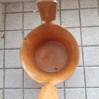 Puukiulu kahdella kahvalla  15 cm (kork) x 10,5 cm-emalivati - pikkukuva 3