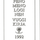 Juha Varto (toim.): Fenomenologinen vuosikirja 1992 - pikkukuva 1