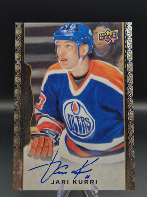 2014-15 UD Masterpieces Hockey Jari Kurri Auto