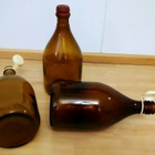 1960-luvun vanhat 28,5cm  lasipullot 3kpl - pikkukuva 2