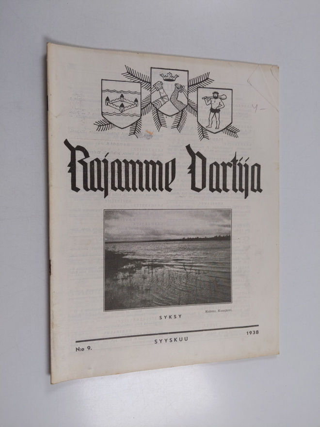 Rajamme Vartija syyskuu 1938 N:o 9 : Suomen sotilaskotili...
