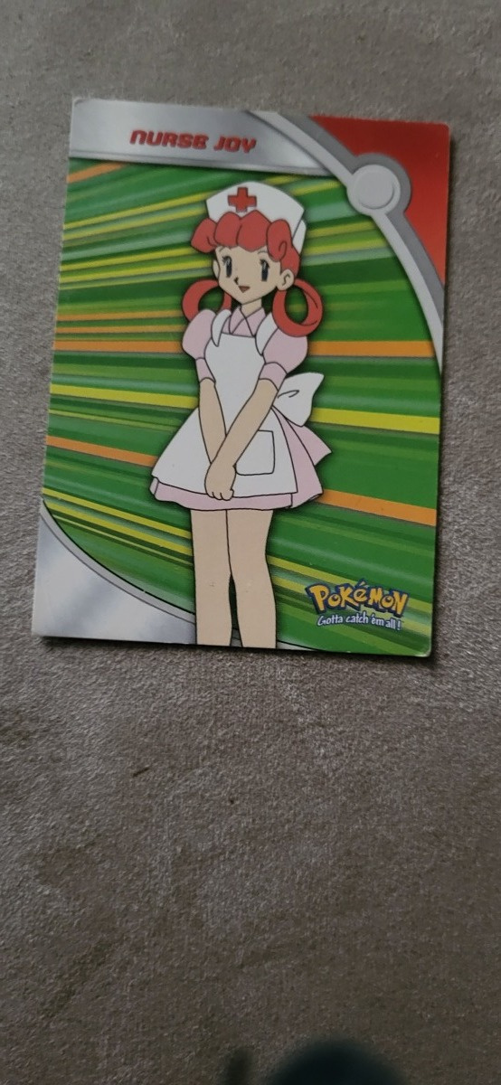 Nurse Joy #HV16 Pokemon 2000 Topps TV Heroes blue logo card