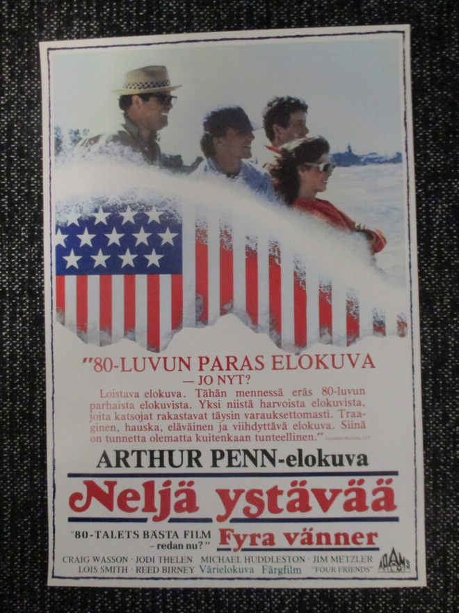 Neljä ystävää (Arthur Penn, 1981) - vanha elokuvajuliste