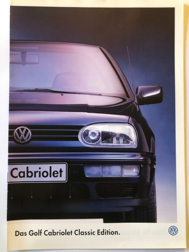 Myyntiesite - VW Golf Cabriolet Classic Edition - 7/1996