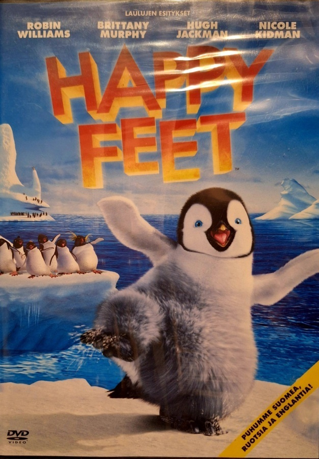 Happy Feet DVD muoveissa UUSI