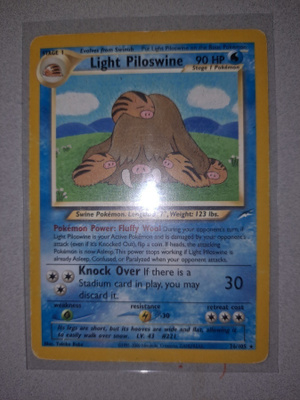 Light Piloswine 26/105 - Neo Destiny rare card