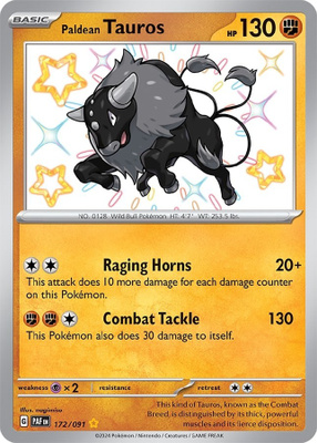 Paldean Tauros 172/091 - Paldean Fates - NM/M