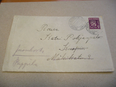 1934 Postilj.v. O-T (Oulu - Tornio) kuorella