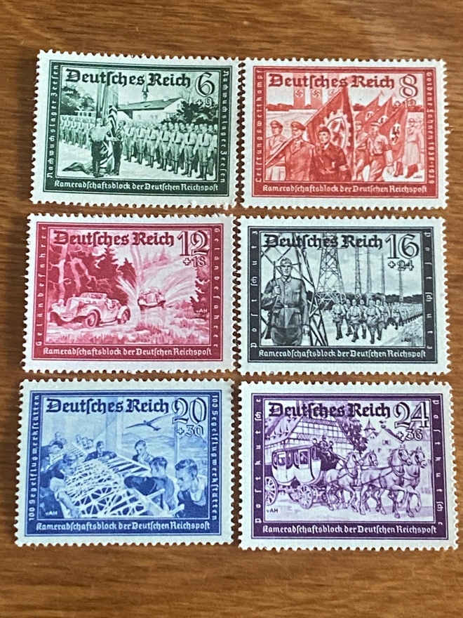 SAKSA REICH 1941 POSTIN TYÖTEKIJÖIDEN YHTEISÖ SARJA**
