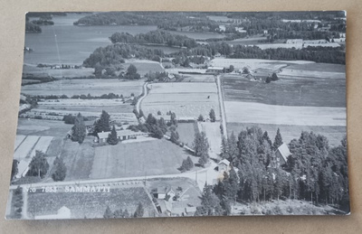 Sammatti N:o 7653, kirkko, ympäristöä, Velj. Karhumäki, ei p