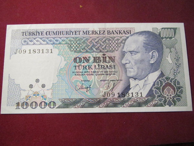 10000 lira 1970 Turkki-Turkey