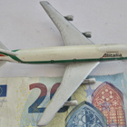 VANHA Malli Lentokone Boeing 747 Alitalia Metallia Saksa - pikkukuva 2