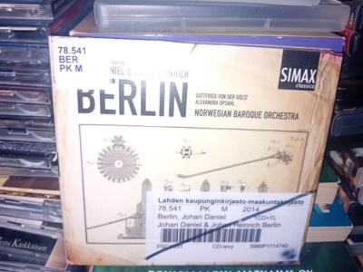 Cd Berlin / Norwegian Baroque Orchestra ( SIS POSTIKULU )
