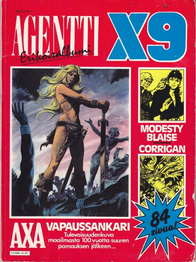 Agentti X9 erikoisalbumi 1/1986 Axa, Blaise, Corrigan