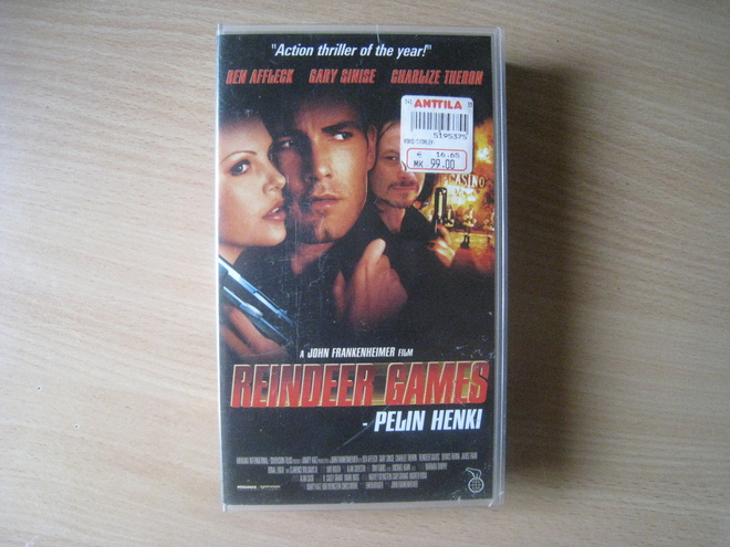 REINDEER GAMES-pelin henki (charlize theron) vhs