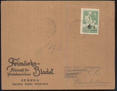 1947 tub 6/5 painotuotekuori Ruotsiin