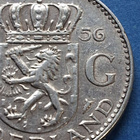 Hollanti 1Gulden 1956 HOPEAA! - pikkukuva 4