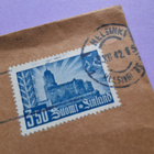 Vanha postilähetyskuori joulumerkillä - pikkukuva 2