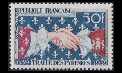 Ranska 1265 ** Pyreneiden rauha 300v (1959)
