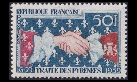 Ranska 1265 ** Pyreneiden rauha 300v (1959)