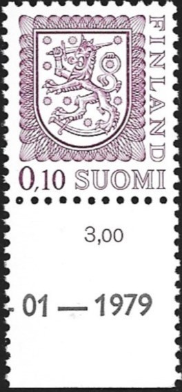 M-75 Leijona  0,10 lila Type I A STIF yEG ** LaPe 823 A I a)