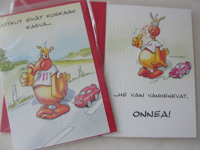 2-OSAINEN kortti - jotkut eivät koskaan kasva -- hinta 0,40