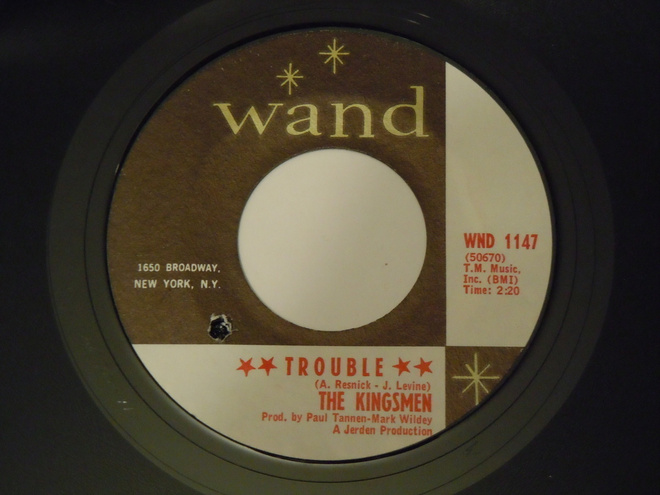7" KINGSMEN - Trouble - single 1967 garage rock EX-