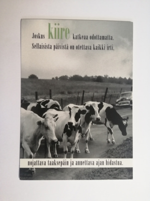 Joskus kiire katkeaa odottamatta. Sellaisista päivistä .....