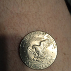 1974 EISENHOWER  1 DOLLARIN  HOPEINEN KOLIKKO - pikkukuva 1