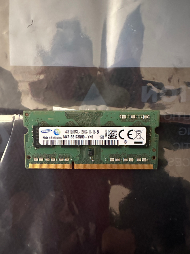 Samsung 4GB SODIMM DDR3L 1600MHz muistikampa