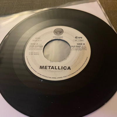 METALLICA: Enter Sandman *Stone Cold Crazy *EUR 1991