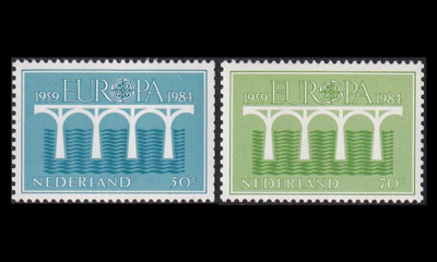 Alankomaat 1251-2C ** Europa rullamerkit (1984)