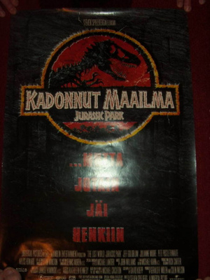 Kadonnut maailma; Jurassic Park-elokuvajuliste