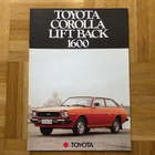 Esite Toyota Corolla Lift Back 1600, vuodelta 1977/1978 - pikkukuva 1