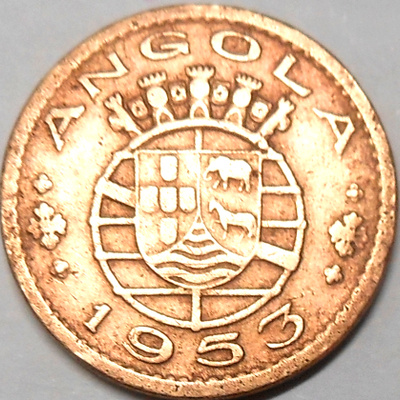 Angola. 50 centavos 1953.