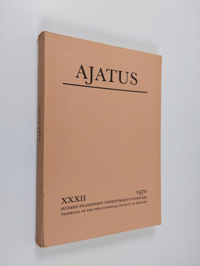 Jaakko (toim.) Blomberg : Ajatus XXX : Suomen filosofisen...