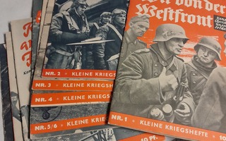 10 kpl kleine kriegshefte