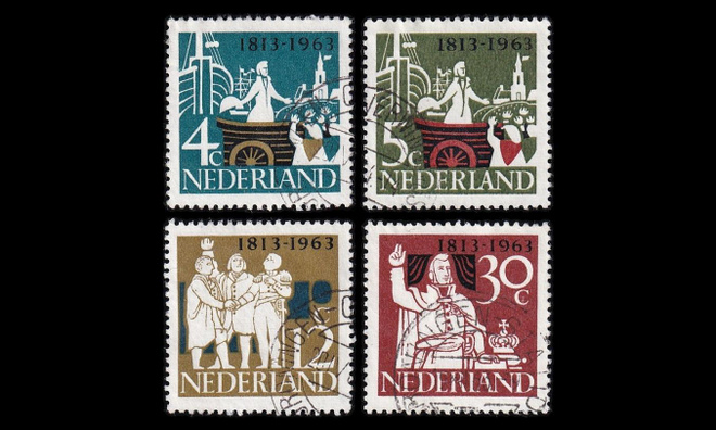 Alankomaat 813-6 o Itsenäisyys 150v (1963)
