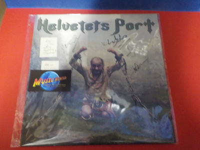 HELVETETS PORT - MAN WITH THE CHAINS 4 SIGNATURS   EX/M- LP