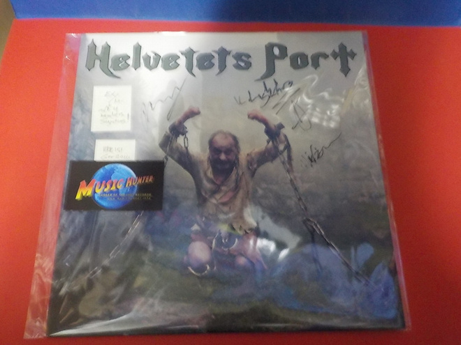 HELVETETS PORT - MAN WITH THE CHAINS 4 SIGNATURS   EX/M- LP